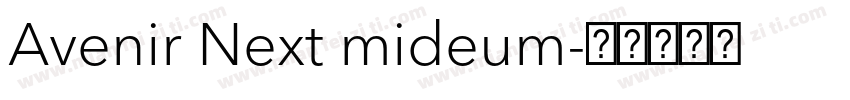 Avenir Next mideum字体转换